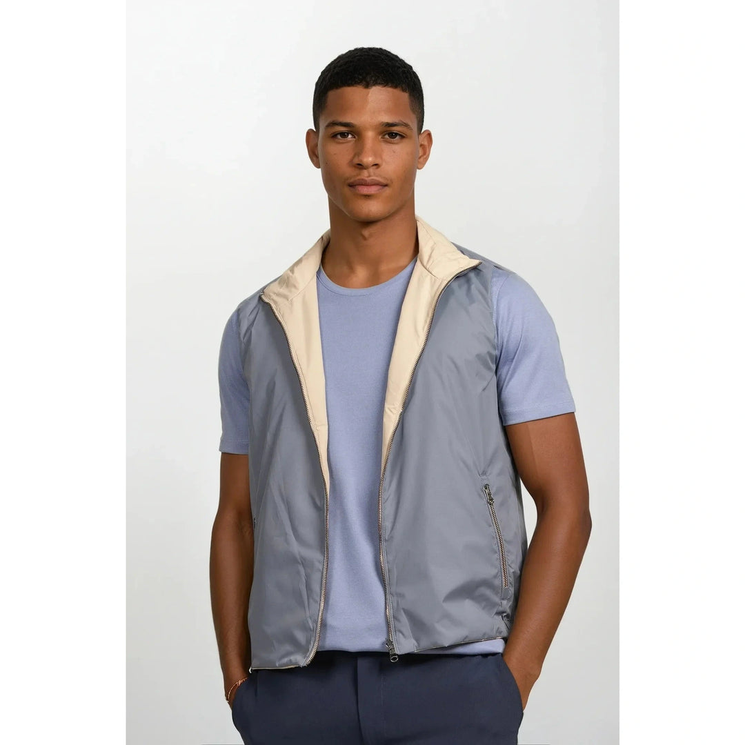 Ovaro Tweezijdig Bodywarmer - Blauw