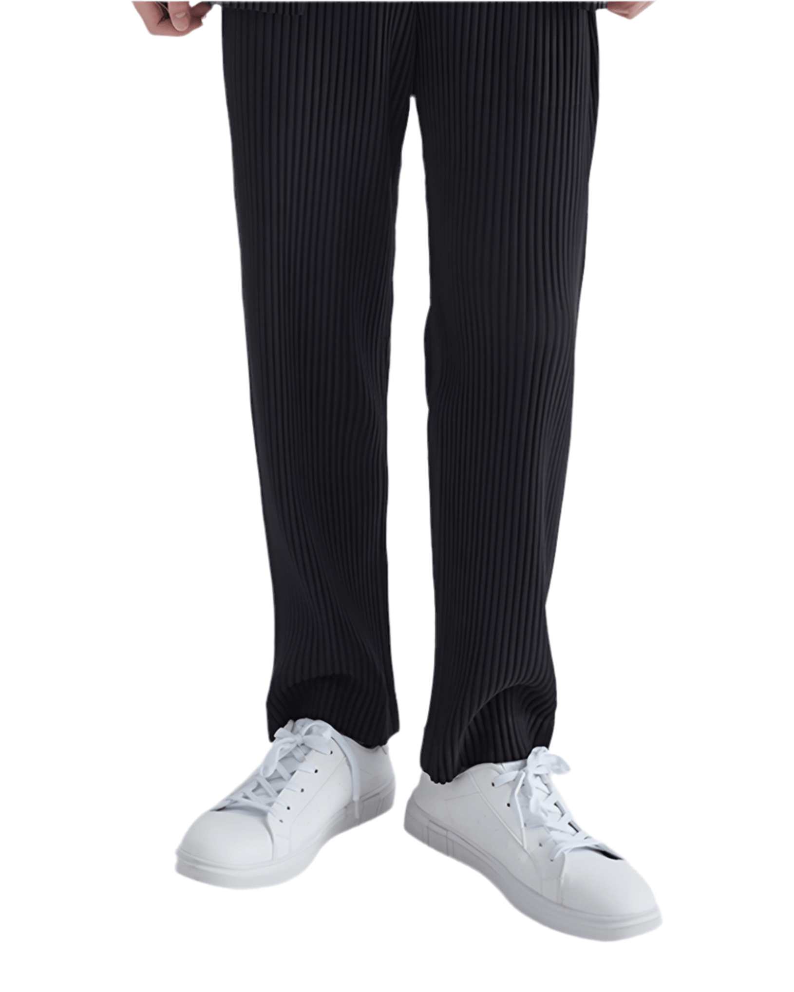 Ribbed Cotton Pantalon