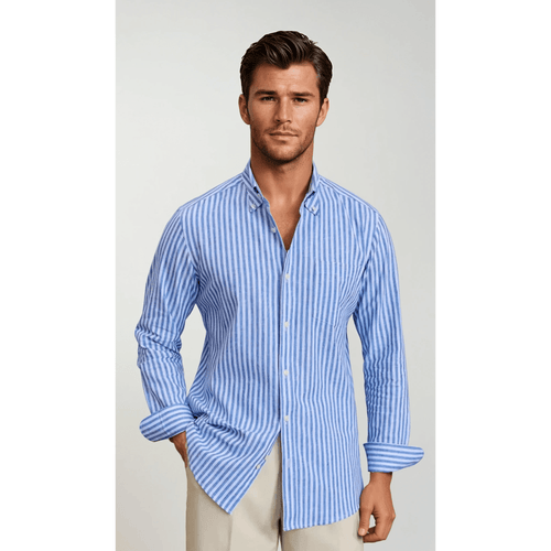 Amalfi Striped Button-Up Shirt
