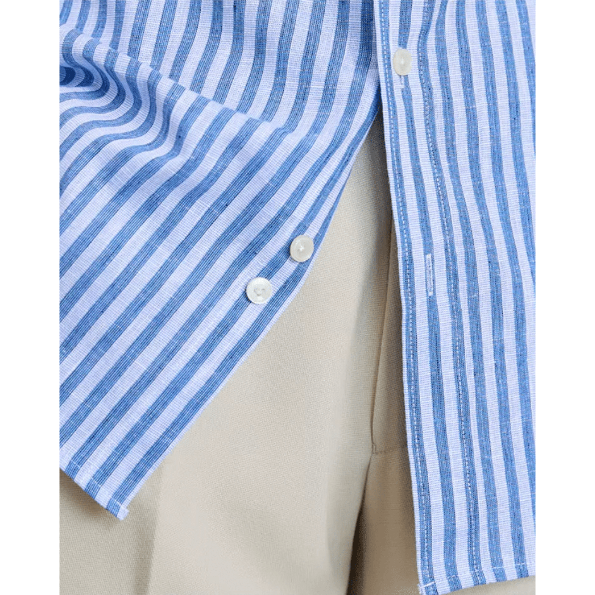 Amalfi Striped Button-Up Shirt