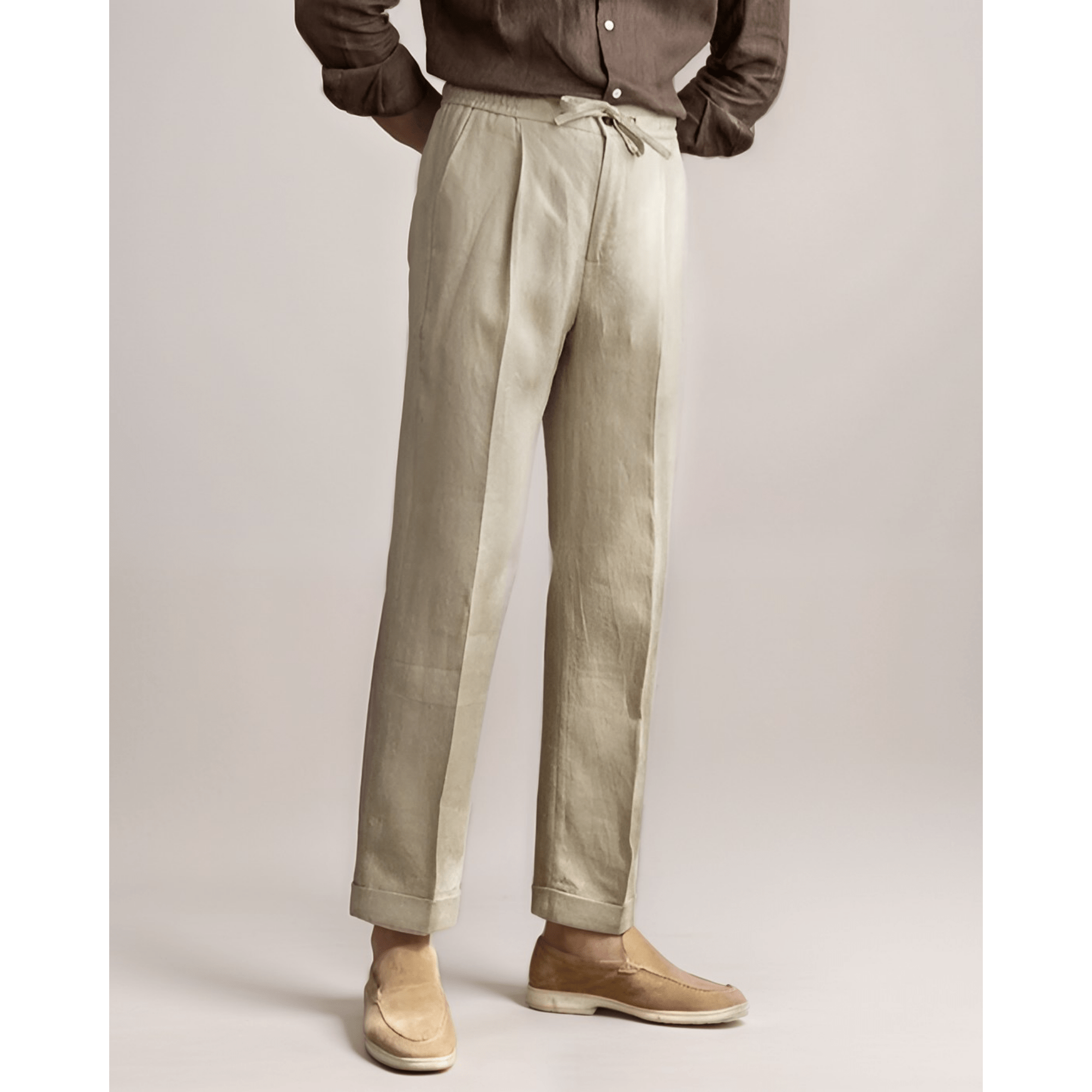 Caprihose aus Leinen