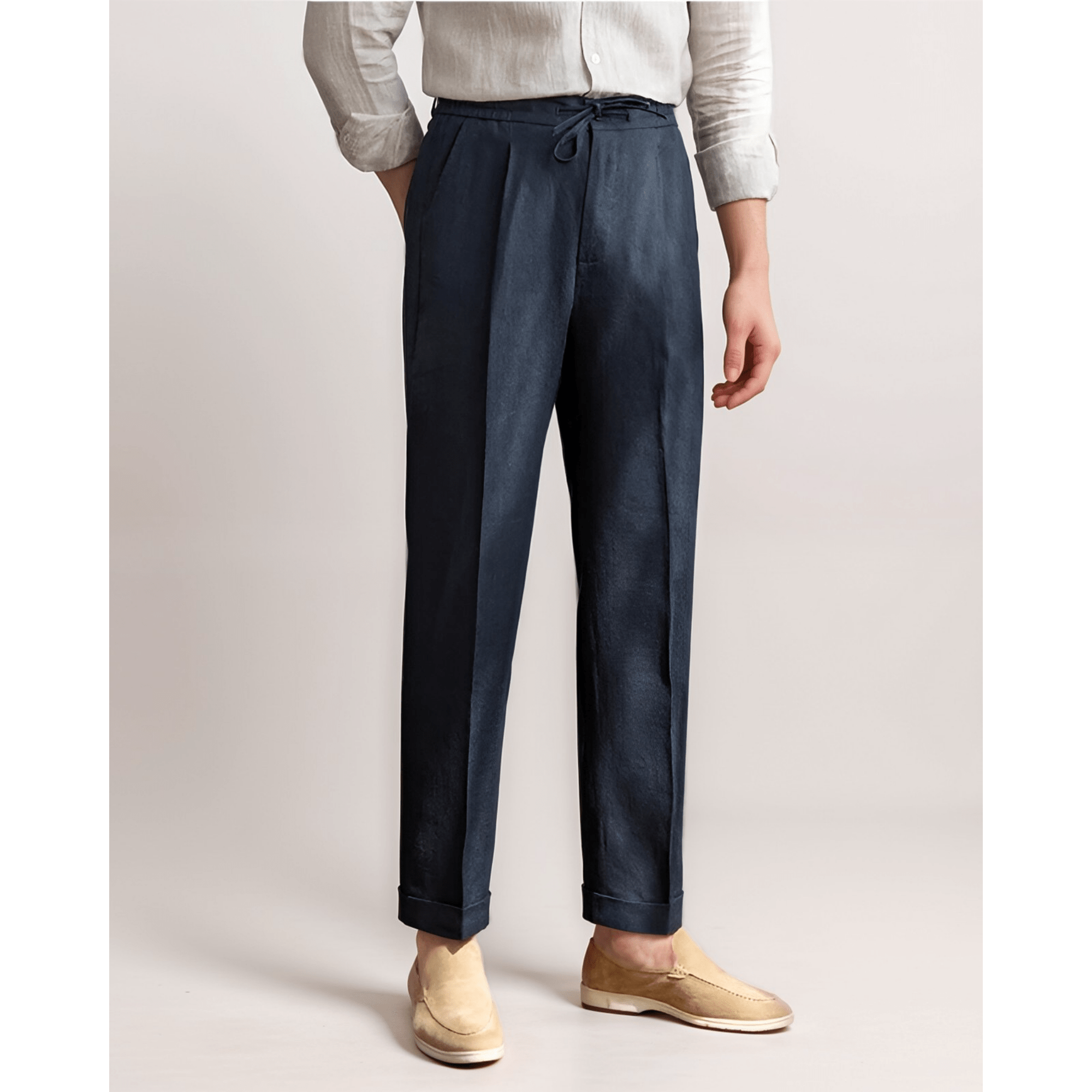 Caprihose aus Leinen