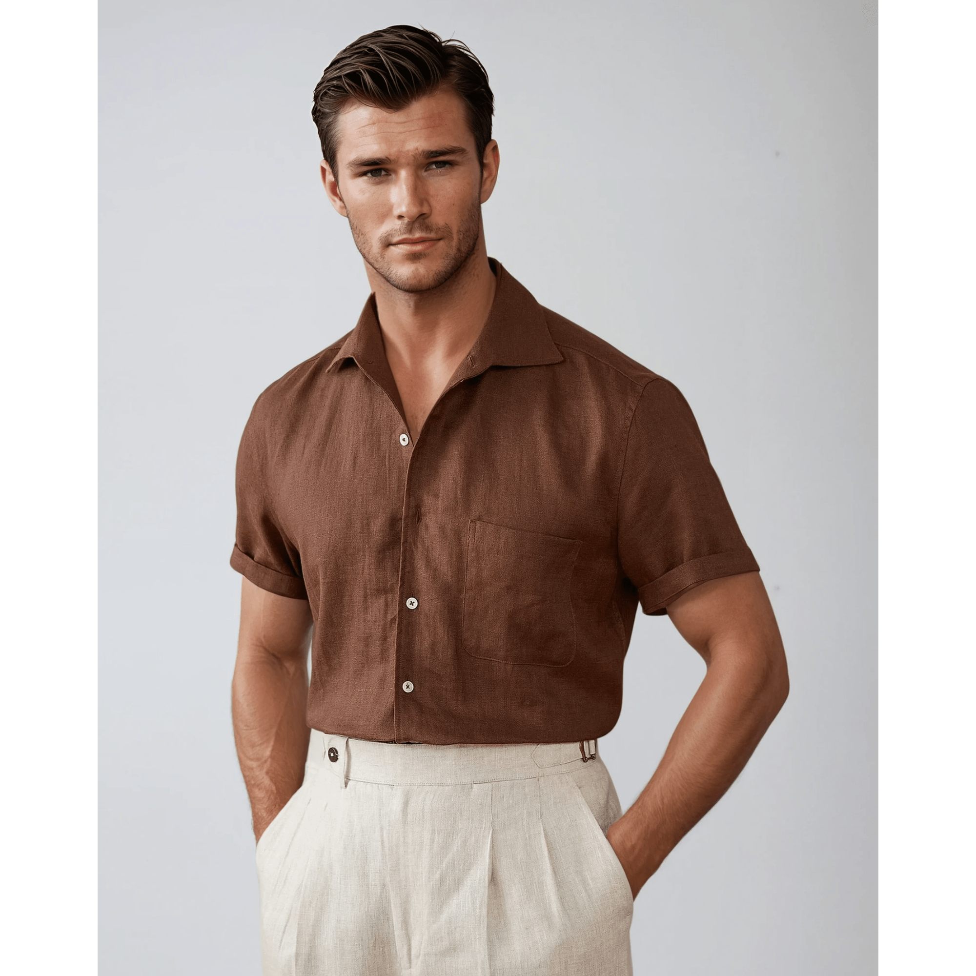 Sardinia Linen Button-Up Shirt