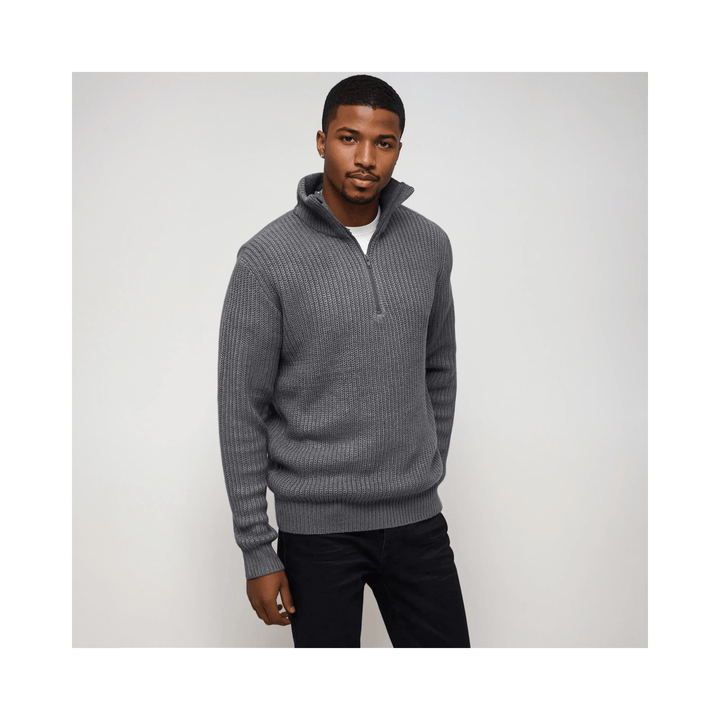 Pull Oxford Luxe à demi-fermeture éclair