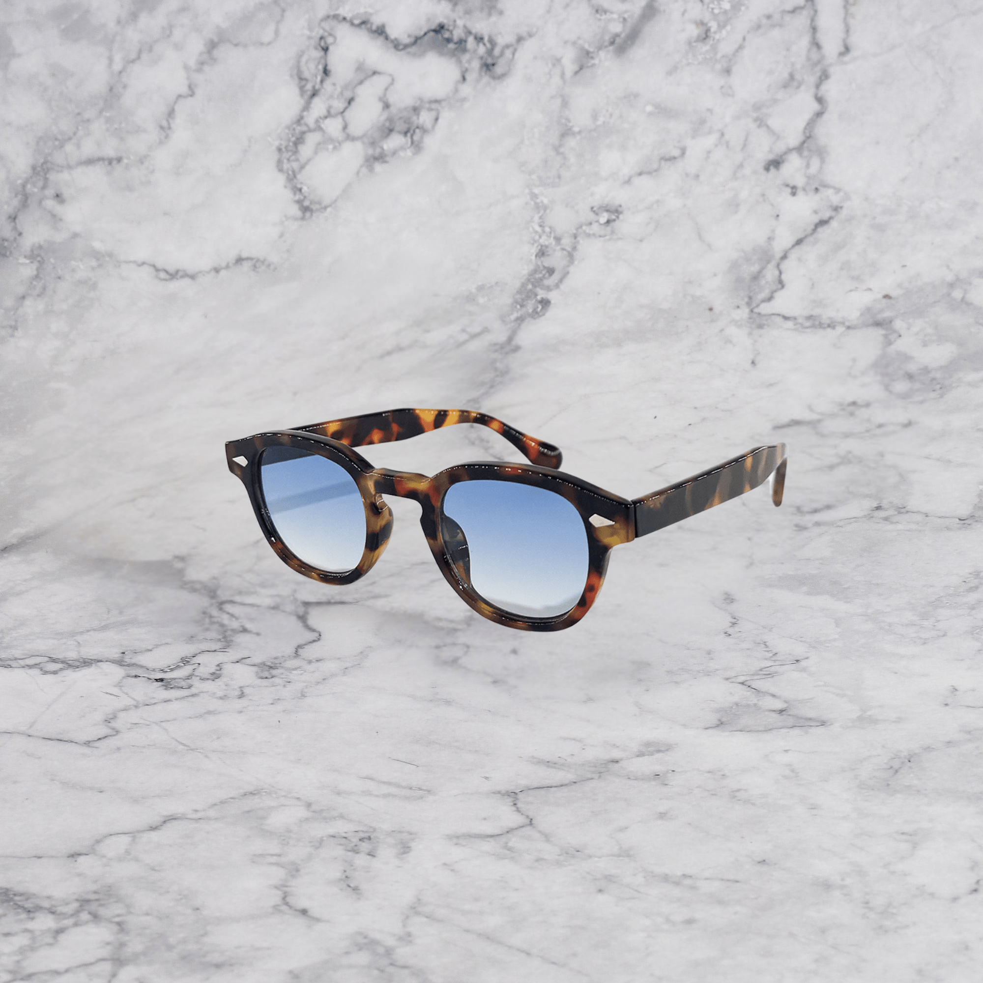 Blue Retro Elegance