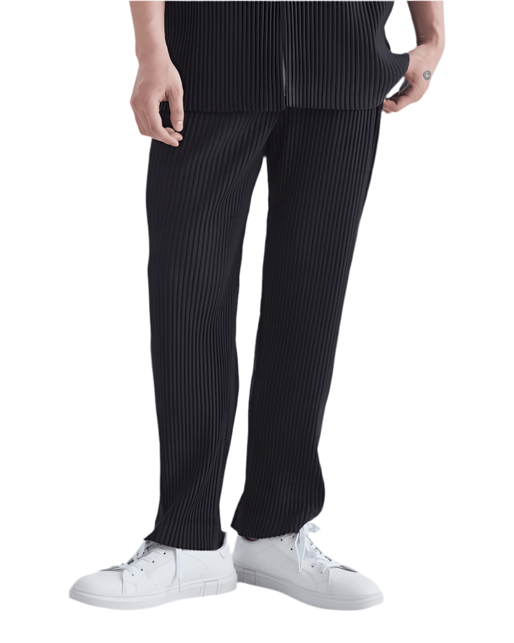 Ribbed Cotton Pantalon