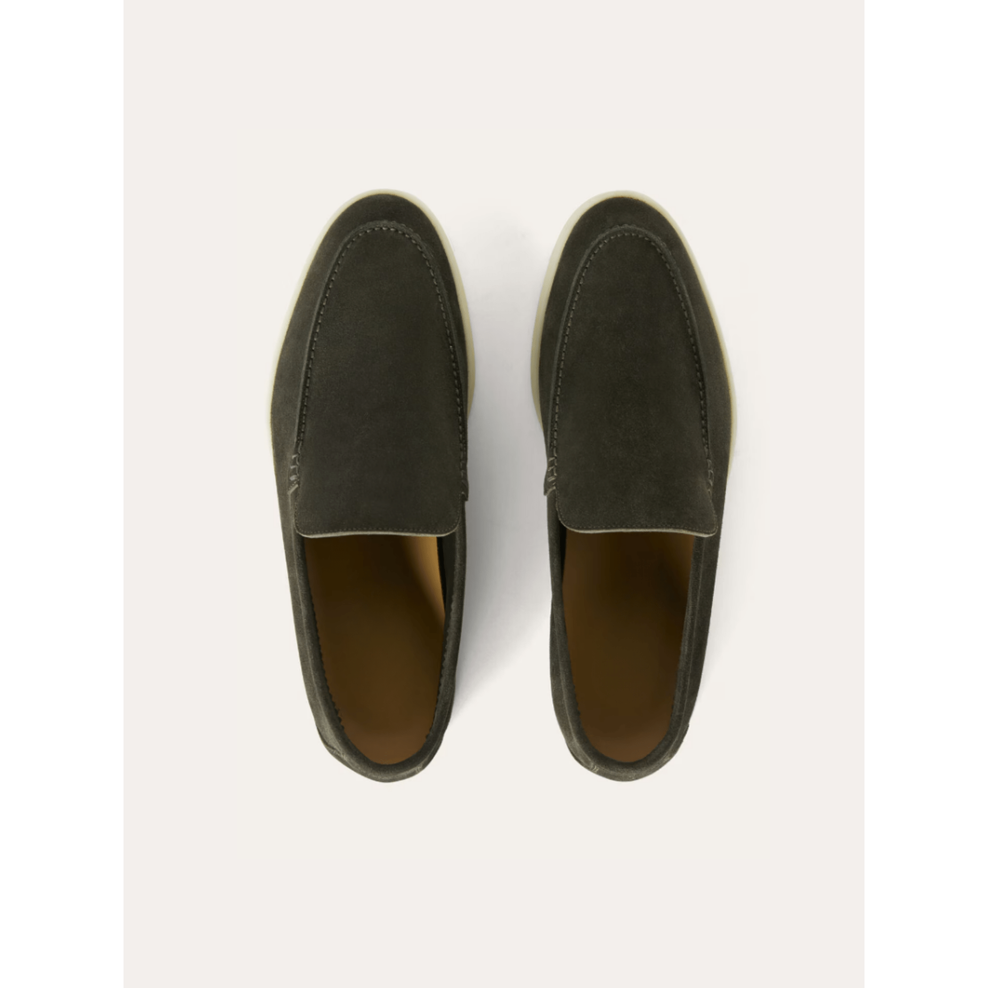 Dark Green Riviera Suede Loafers