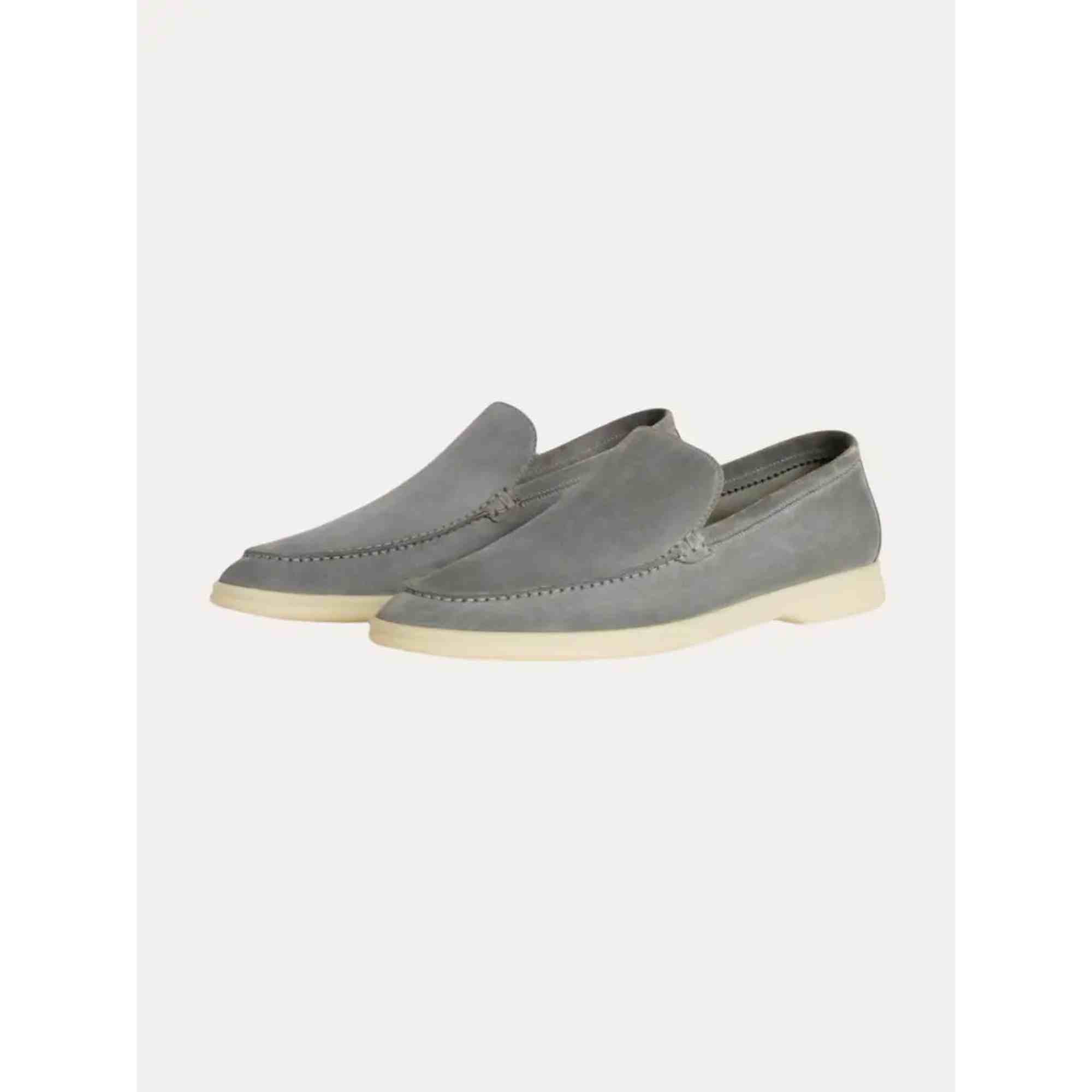 Dark Gray Riviera Suede Loafers