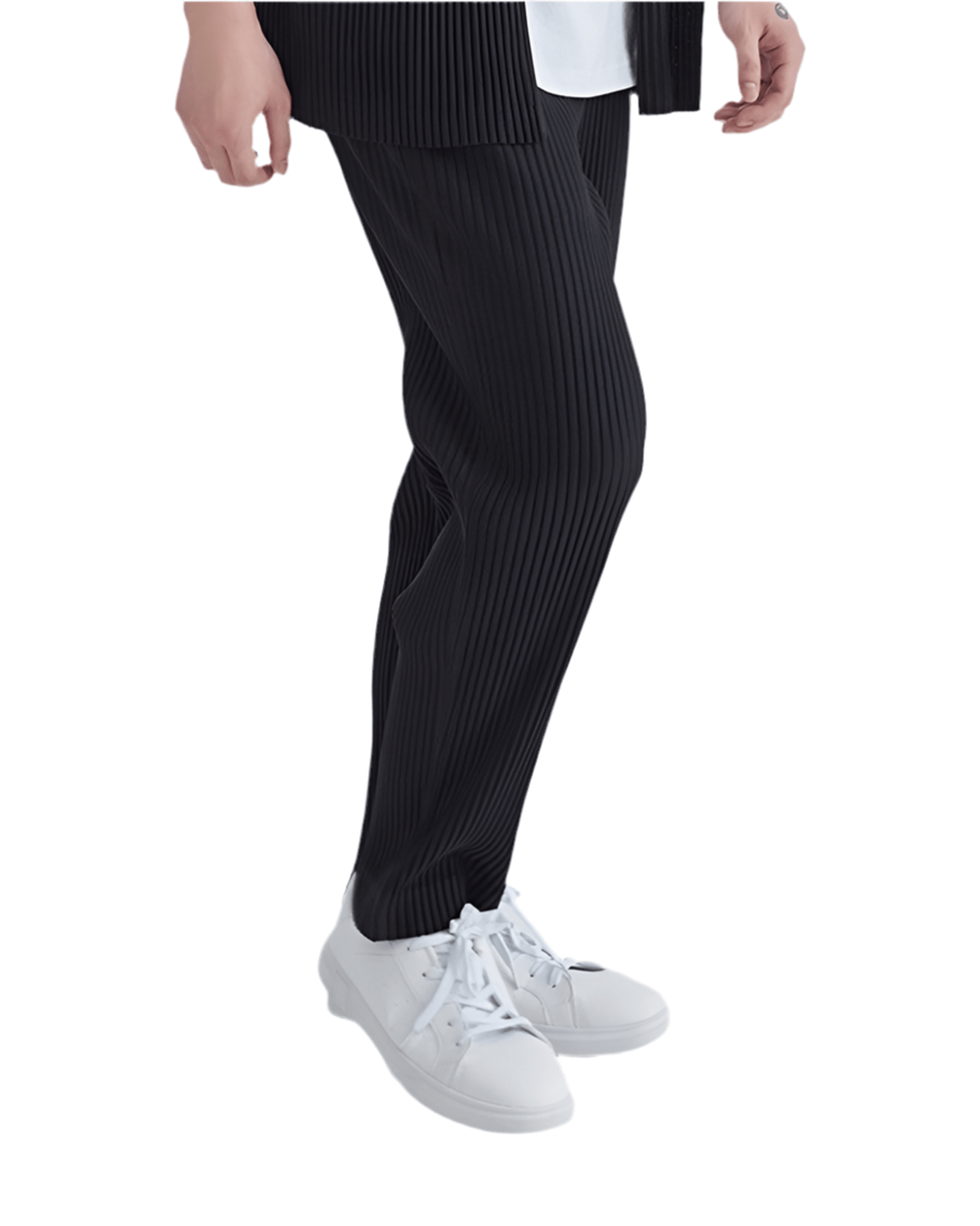 Ribbed Cotton Pantalon