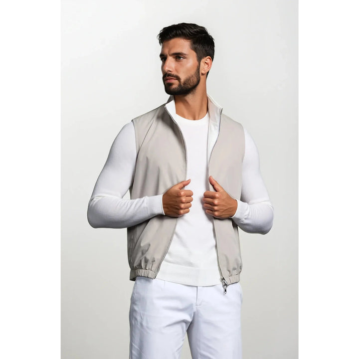 Dualé Tweezijdig Bodywarmer - Beige