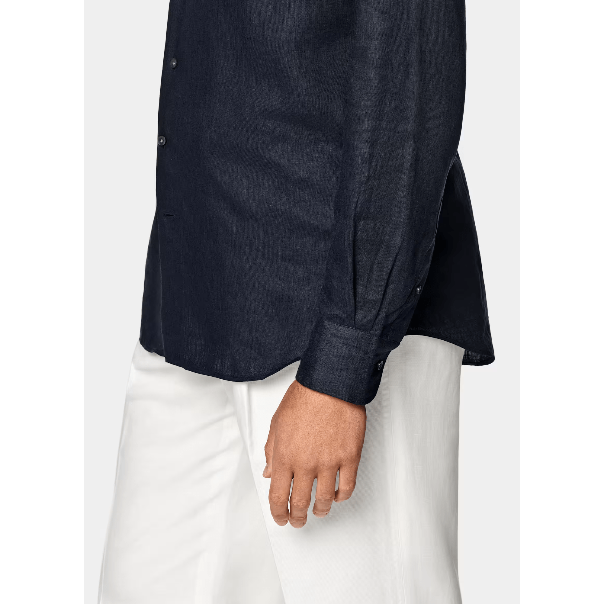 IBIZA LINEN BUTTON-UP SHIRT