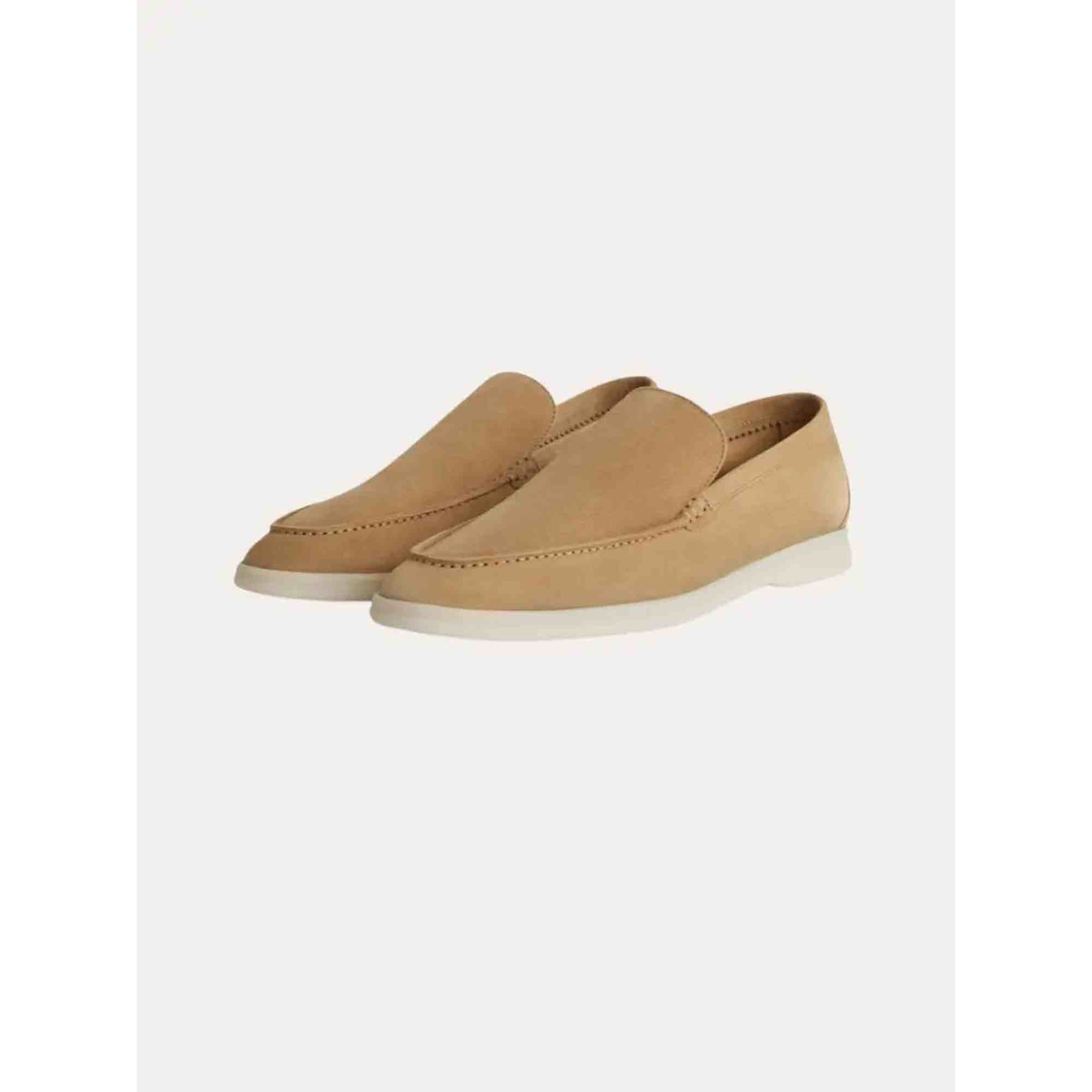 Camel Riviera Suede Loafers