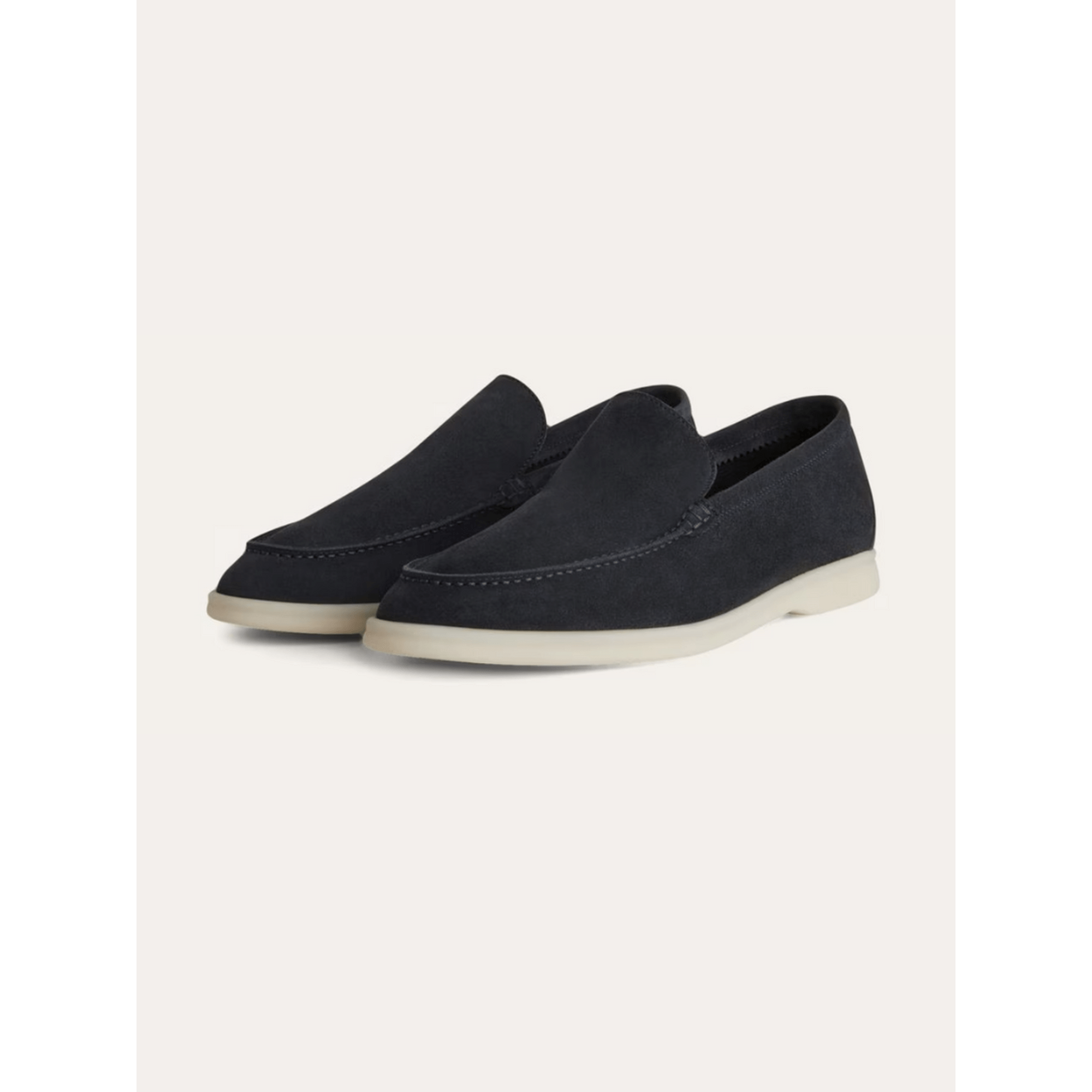 Marine Blue Riviera Suede Loafers