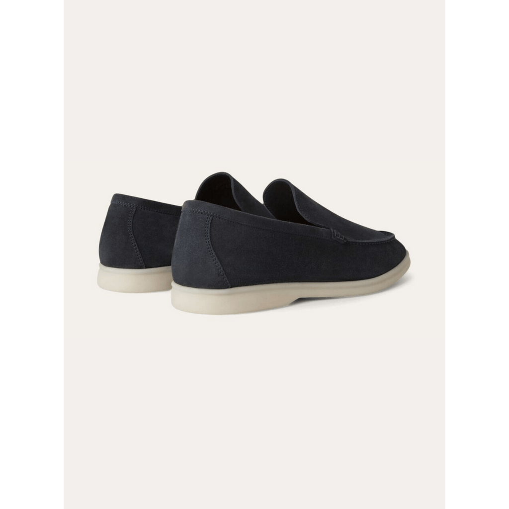 Marine Blue Riviera Suede Loafers