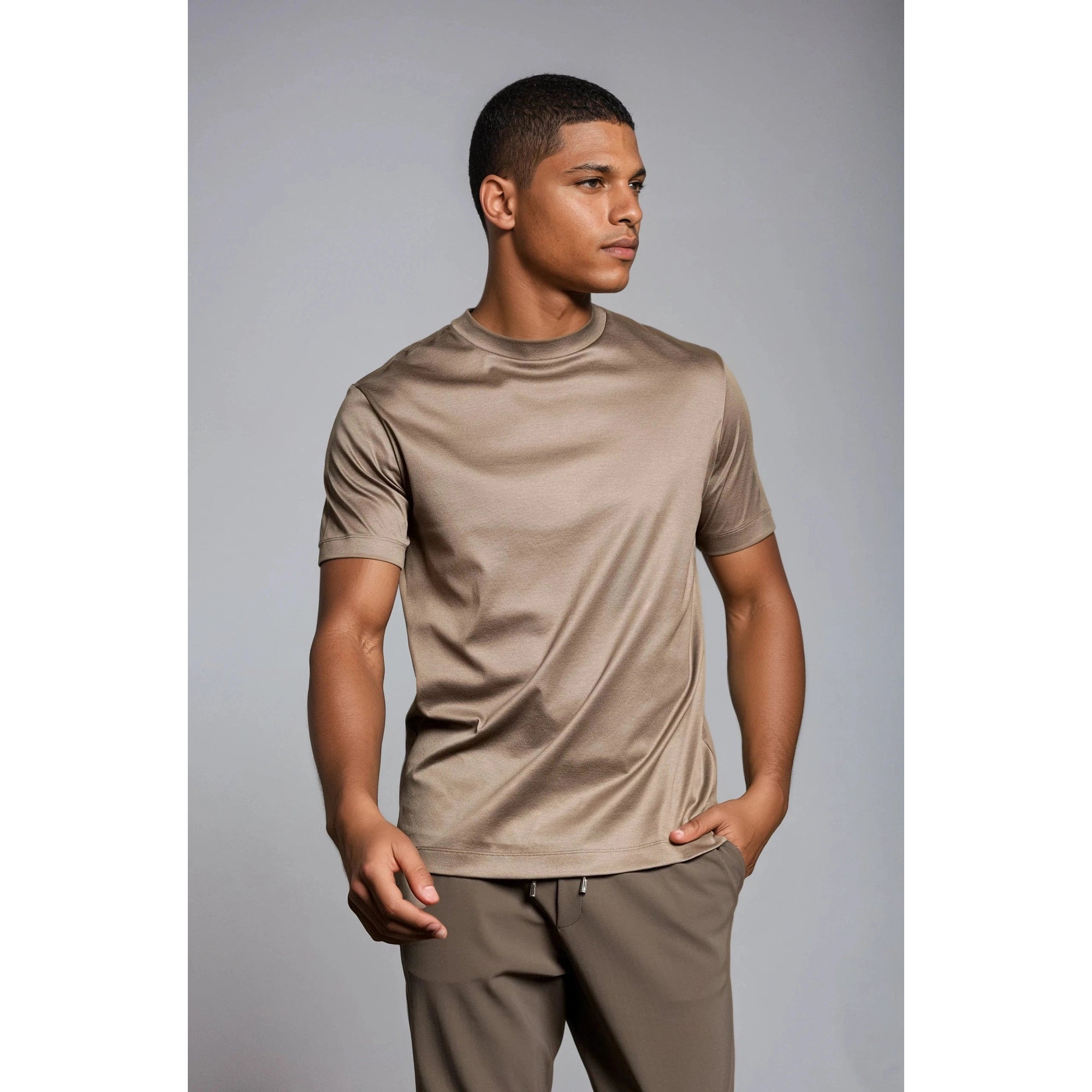 The Velvet T-Shirt Taupe