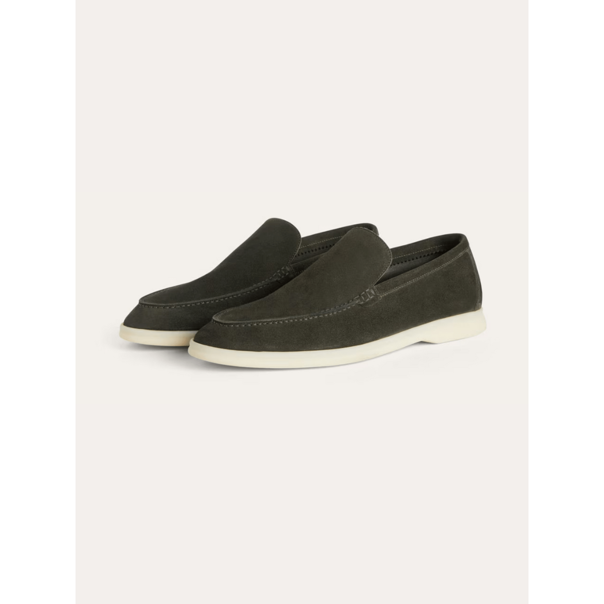 Dark Green Riviera Suede Loafers